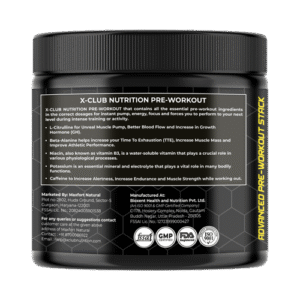 XClub Nutrition Pre-Workout Fruit Punch Flavour | 20 Servings