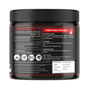 XClub Nutrition Creatine Monohydrate Unflavoured | 33 Servings