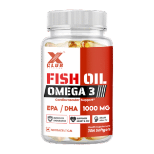 XClub Nutrition Omega 3 Fish Oil Capsules For Women and Men - 30 Softgels