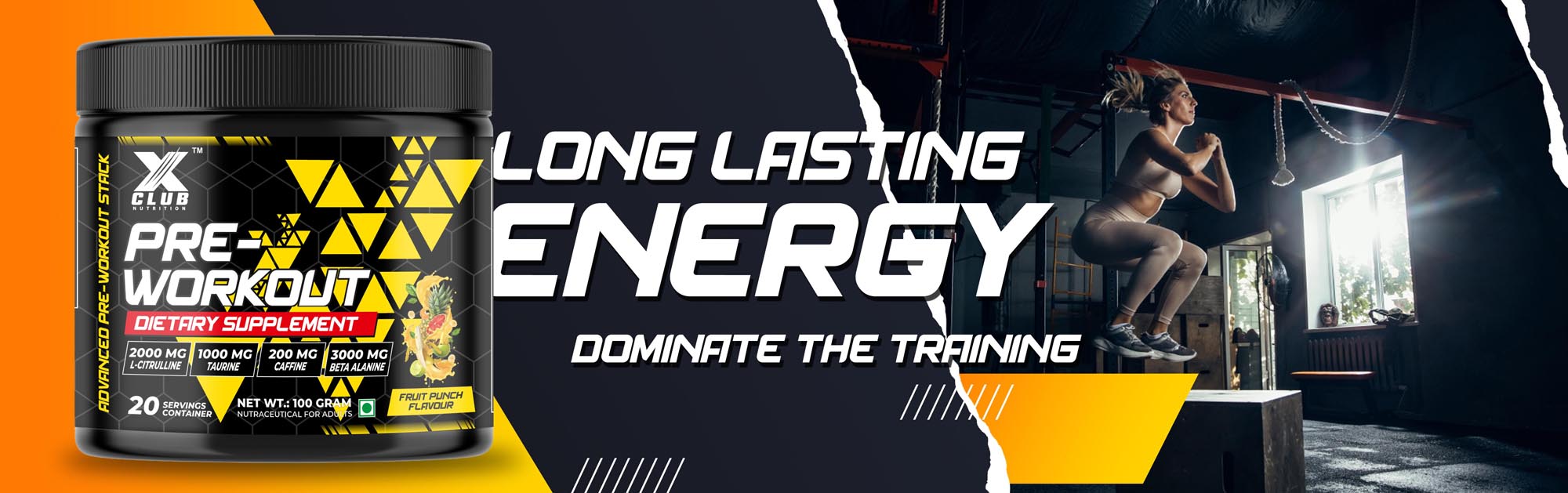 Pre Workout Header Banner