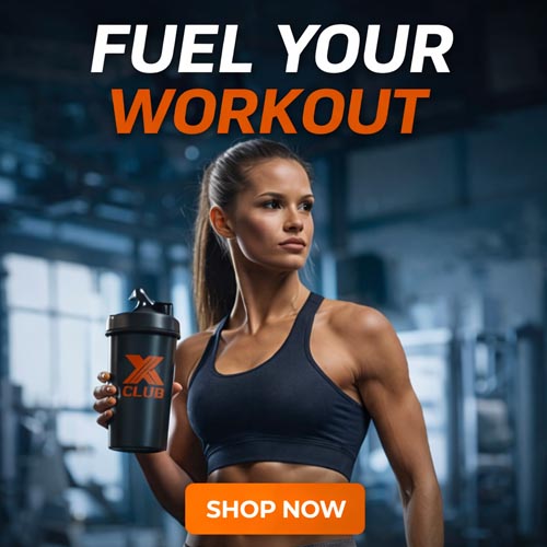 Xclub Nutrition Gym Shaker Bottle Black 750ml - Image 4